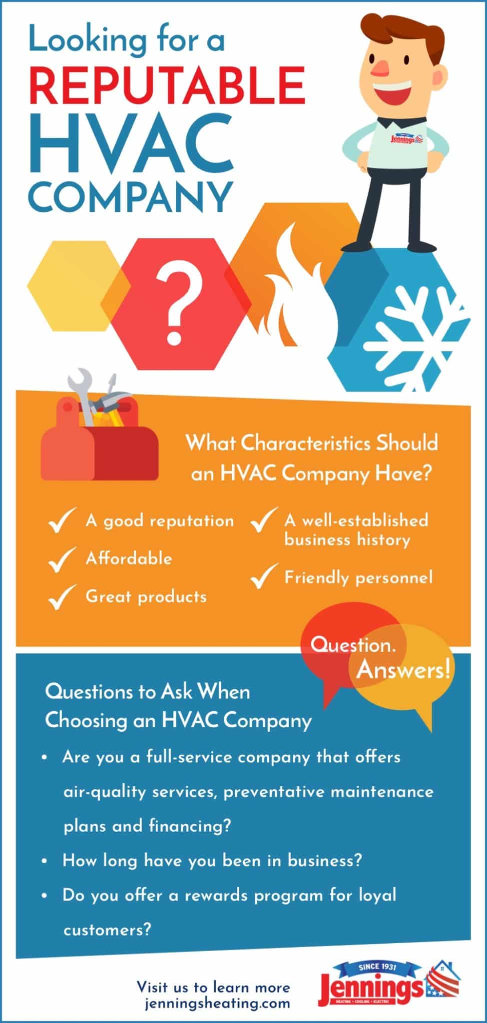 How to Choose an HVAC Company Jennings Heating and Cooling