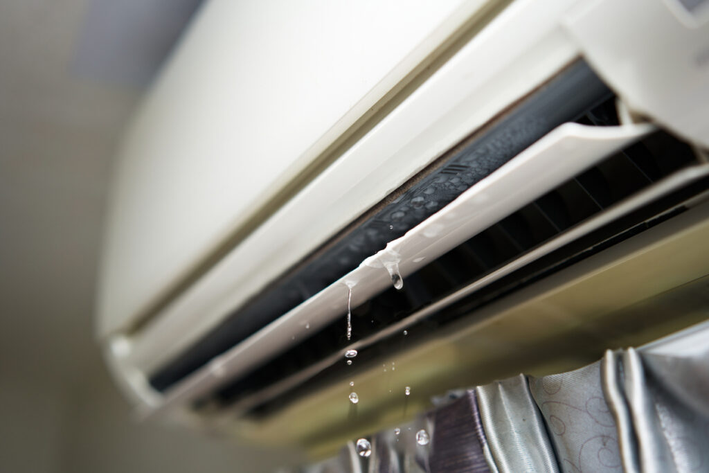 mini split ac leaking water