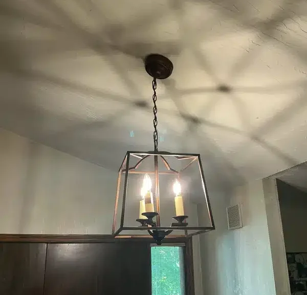 Indoor lighting in residential hallway in Akron.